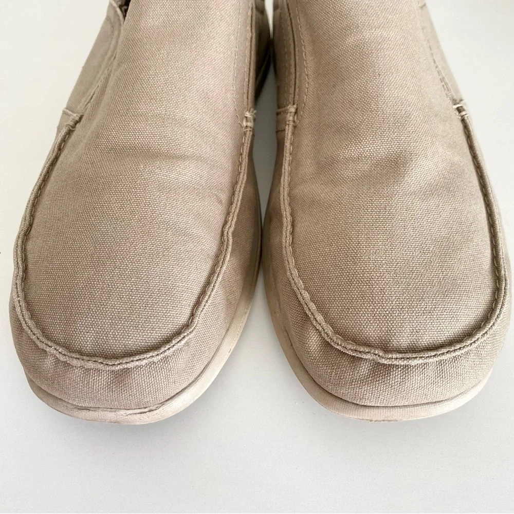 CROCS Men's Beige Tan Slip-On Loafers